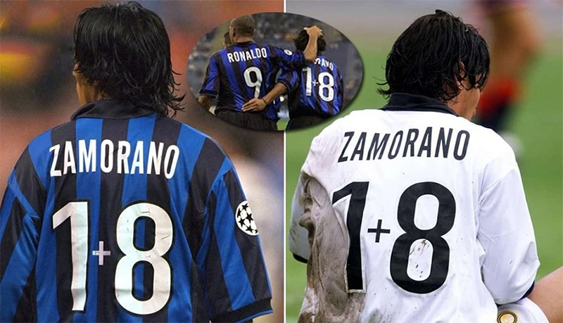 Số áo 1+8 độc đáo của Ivan Zamorano tại Inter Milan